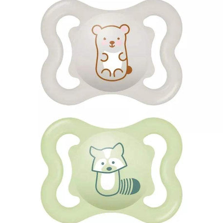 Sucette MAM Air 0-6 mois - Vert & Gris - MAM - Sucettes pour bébé Maroc -www.babyboss.ma