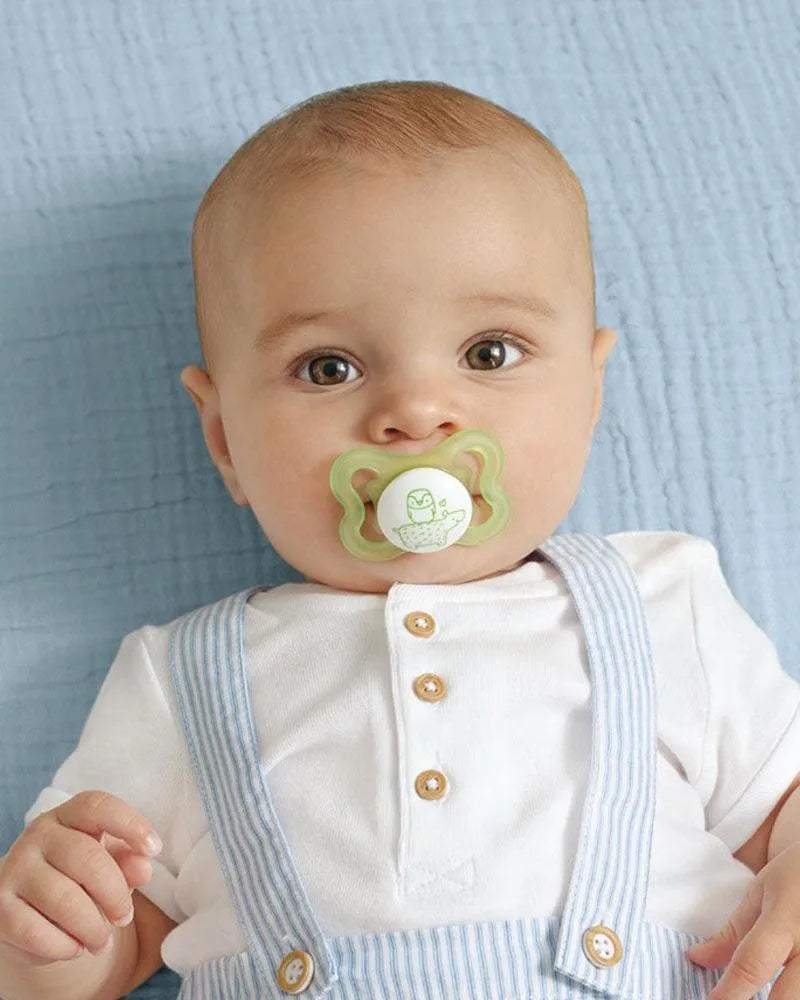 Sucette MAM Air 0-6 mois - Vert & Gris - MAM - Sucettes pour bébé Maroc -www.babyboss.ma