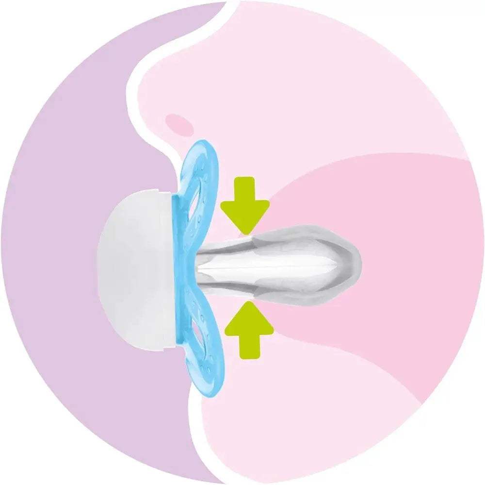لهاية هوائية من MAM 0-2 أشهر - أزرق ورمادي - BABYBOSS - MAM - للطفل المغرب