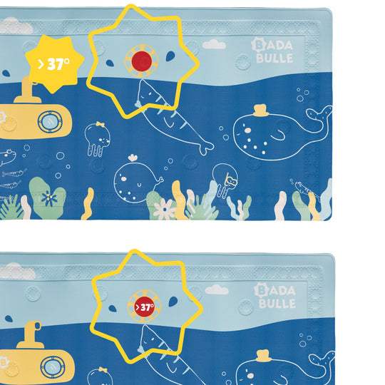 Tapis de bain avec témoin de température - Badabulle - HYGIÈNE BÉBÉ pour bébé Maroc -www.babyboss.ma