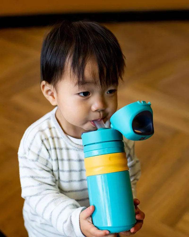 Tommee Tippee Gourde Anti-Fuite avec Paille 500ml - Bleu - Tommee Tippee - Gourdes Isothermes pour bébé Maroc -www.babyboss.ma