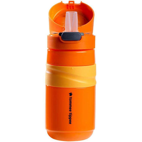 Tommee Tippee Gourde Anti-Fuite avec Paille 500ml - Orange - Tommee Tippee - Gourdes Isothermes pour bébé Maroc -www.babyboss.ma