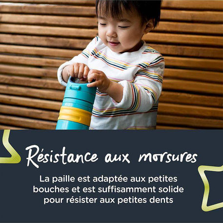 Tommee Tippee Gourde Anti-Fuite avec Paille 500ml - Orange - Tommee Tippee - Gourdes Isothermes pour bébé Maroc -www.babyboss.ma