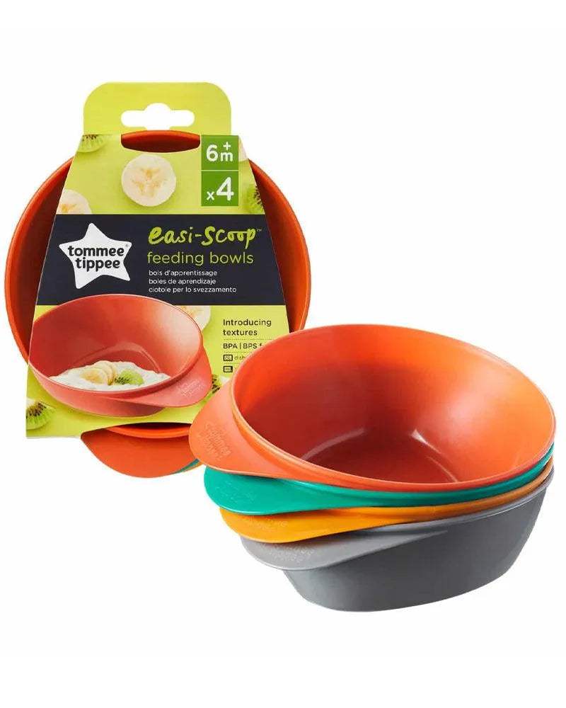 Tommee Tippee Lot de 4 Bols pour Bébé Easi Scoop 6M+ - Tommee Tippee - Bols pour bébé Maroc -www.babyboss.ma
