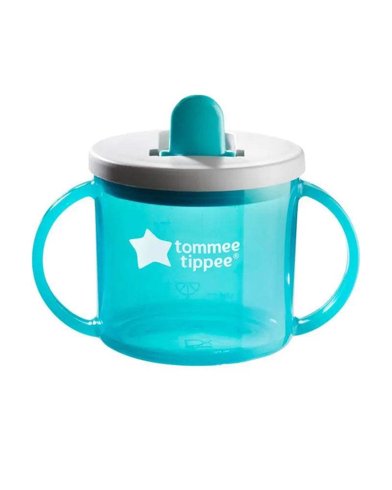 Tommee Tippee Première Tasse à Bec 4M+ 190ml - Bleu - Tommee Tippee - Tasses à Bec pour bébé Maroc -www.babyboss.ma
