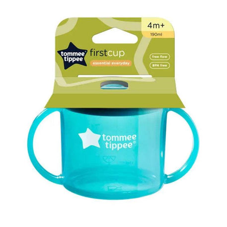 Tommee Tippee Première Tasse à Bec 4M+ 190ml - Bleu - Tommee Tippee - Tasses à Bec pour bébé Maroc -www.babyboss.ma