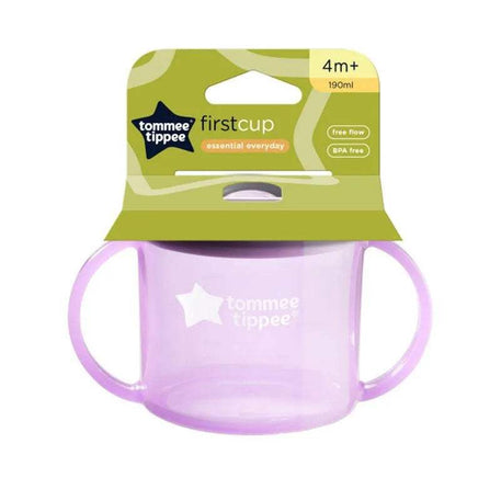 Tommee Tippee Première Tasse à Bec 4M+ 190ml - Violet - Tommee Tippee - Tasses à Bec pour bébé Maroc -www.babyboss.ma