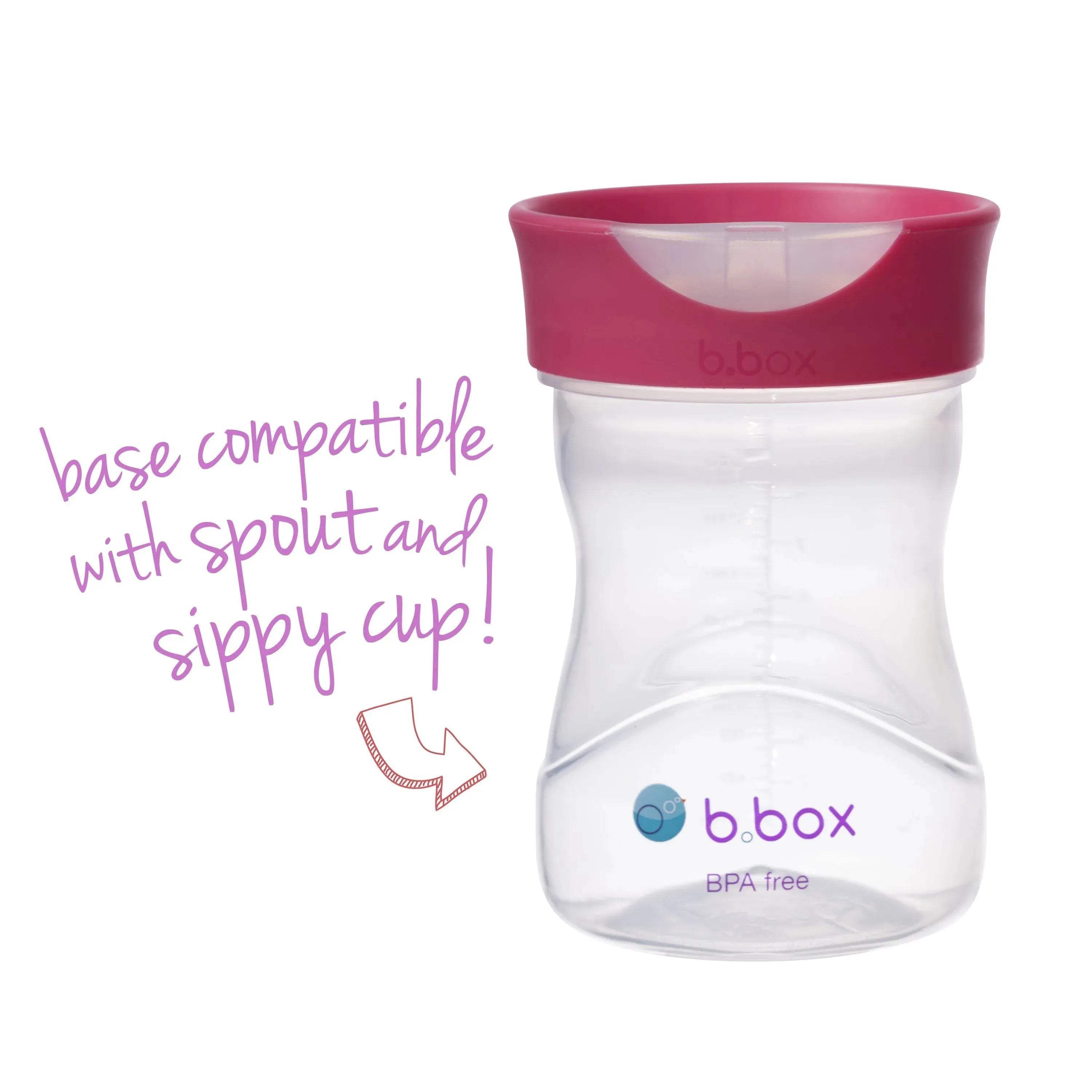 training cup - raspberry - BBOX USA - Cups pour bébé Maroc -www.babyboss.ma