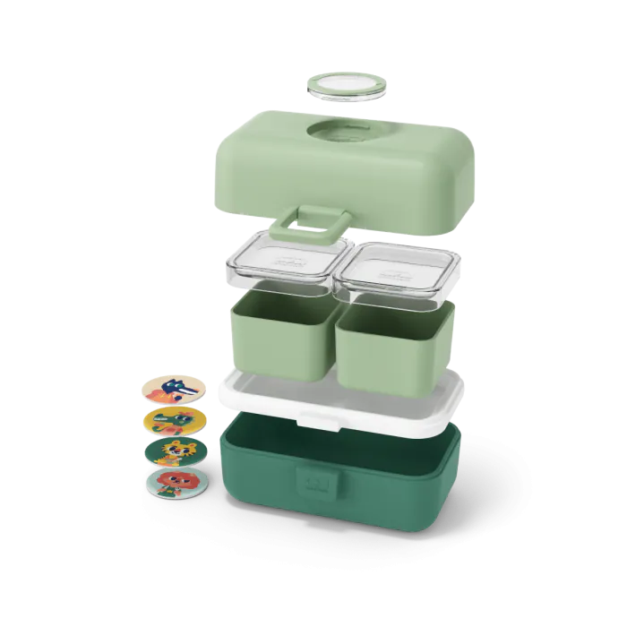 Monbento BPA-Free Lunch Box for Children – Green