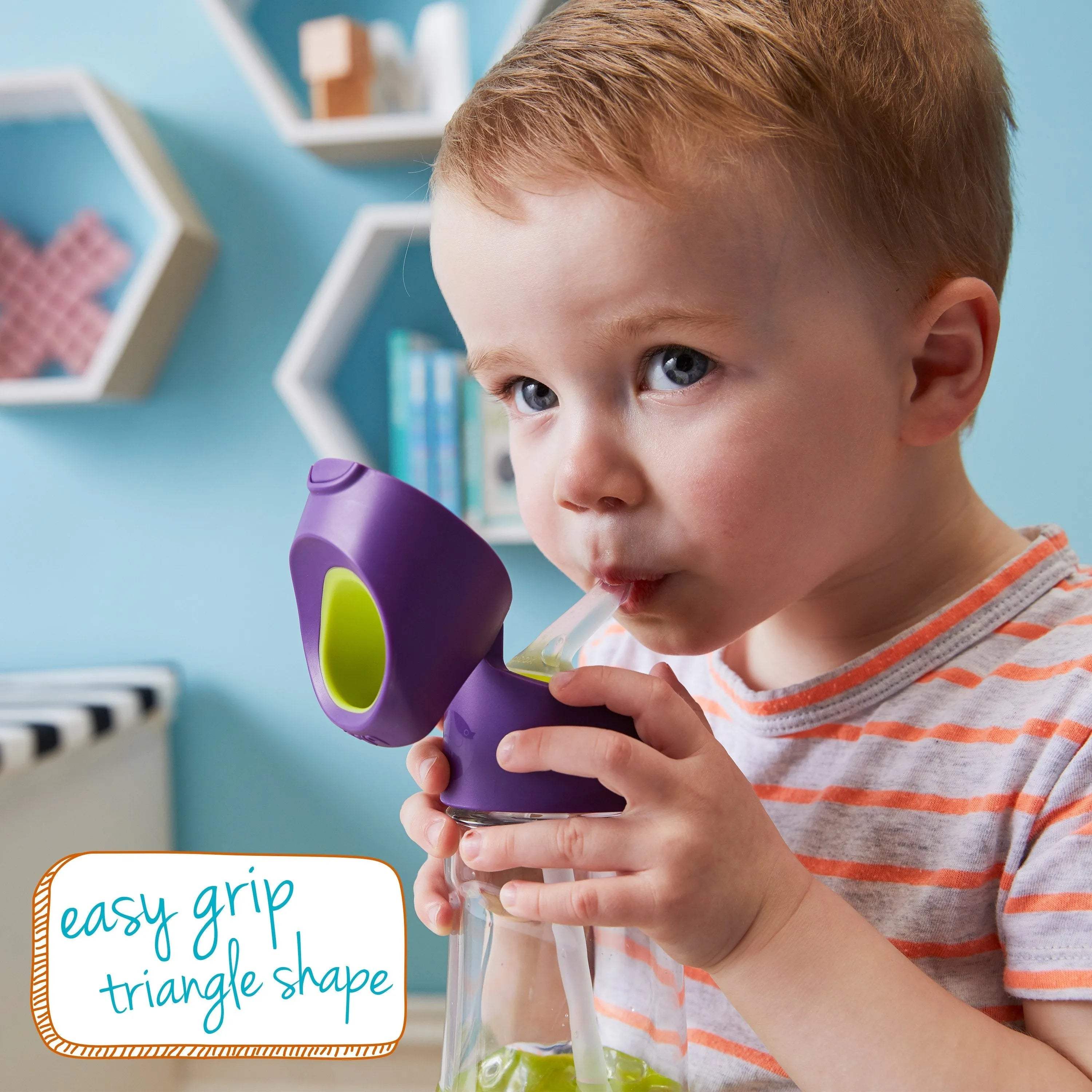 Gourde à paille B box Tritan™ - lilac pop 450ml - BBOX USA - Straw Bottles pour bébé Maroc -www.babyboss.ma