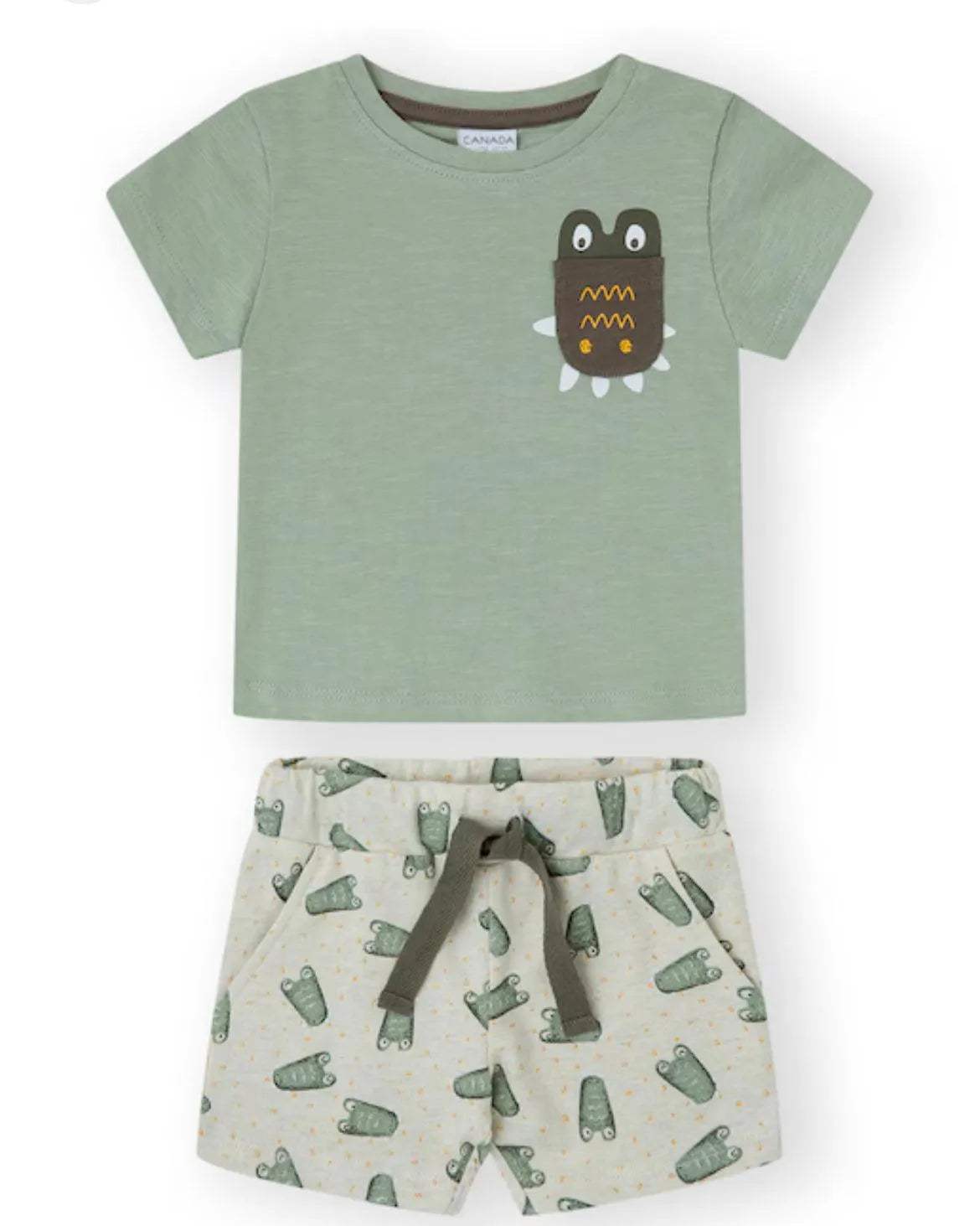 Yatsi Ensemble short et t-shirt pour garçons 100% cotton - Yatsi - pour bébé Maroc -www.babyboss.ma