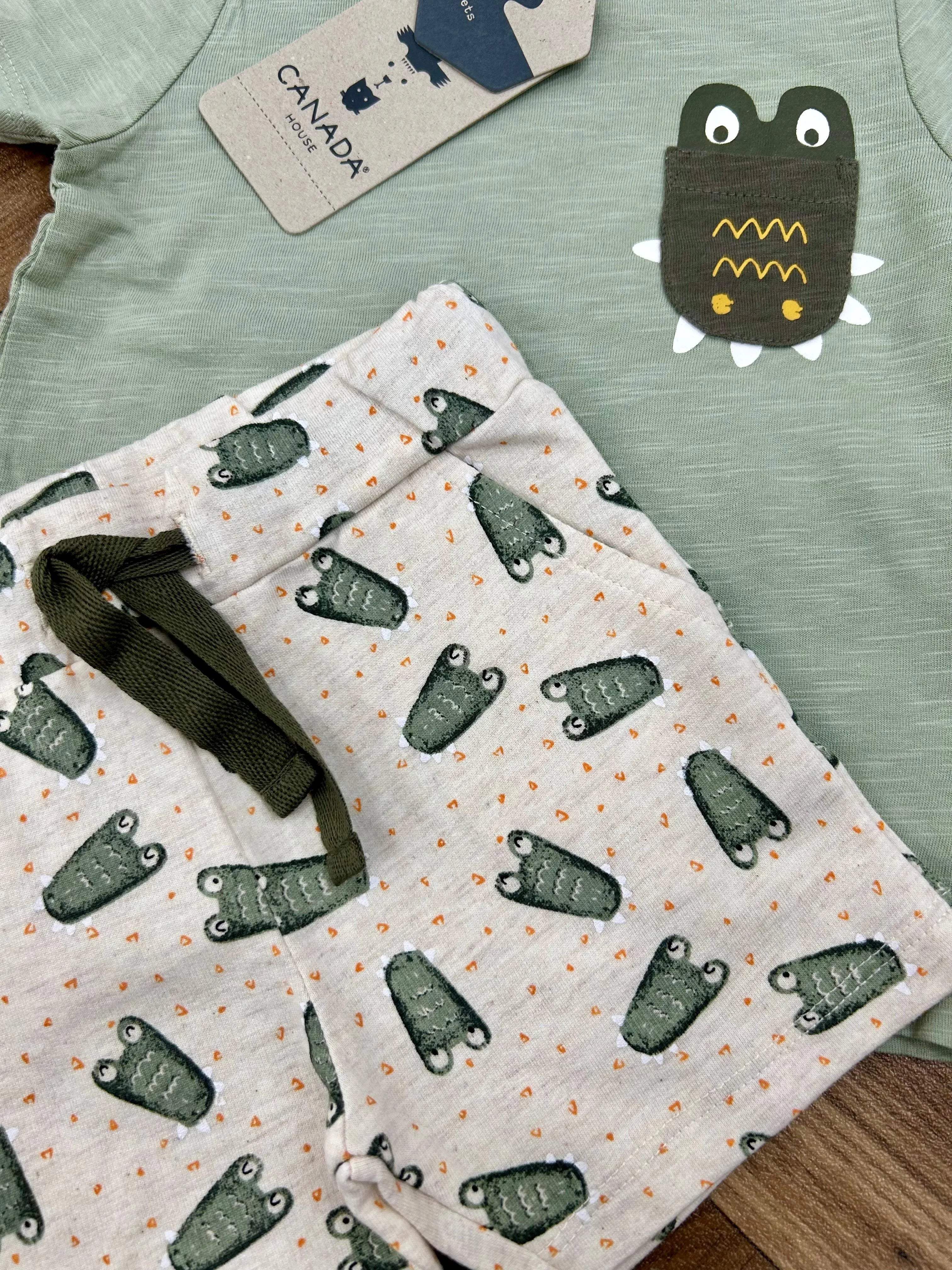 Yatsi Ensemble short et t-shirt pour garçons 100% cotton - Yatsi - pour bébé Maroc -www.babyboss.ma