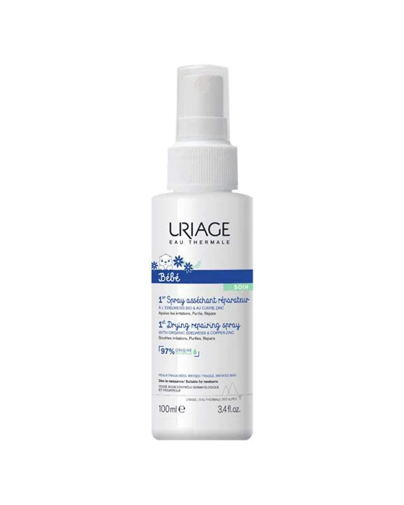 1er Spray Asséchant Réparateur 100ml - Uriage Bébé - Uriage Bébé - Eaux de Toilette pour bébé Maroc -www.babyboss.ma