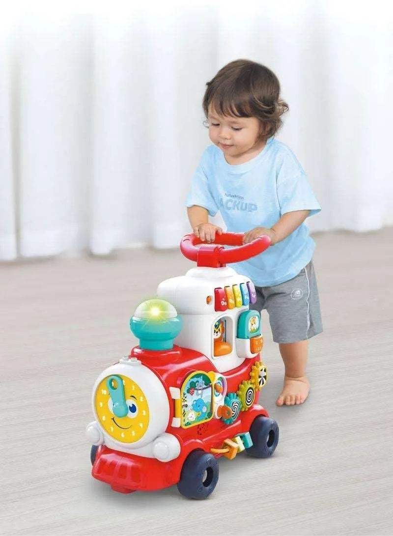 4 in 1 smart Learning push and ride train - babyboss toys - pour bébé Maroc -www.babyboss.ma