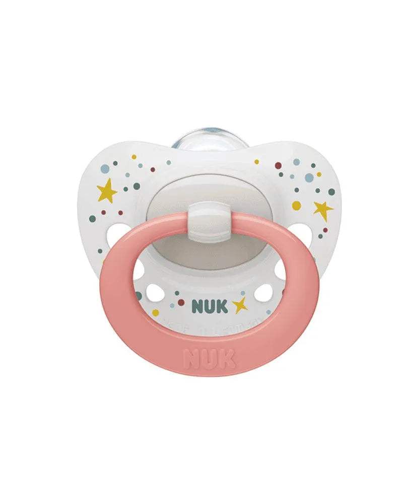 Sucette NUK Signature 0-6M - Rose - NUK - Sucettes pour bébé Maroc -www.babyboss.ma