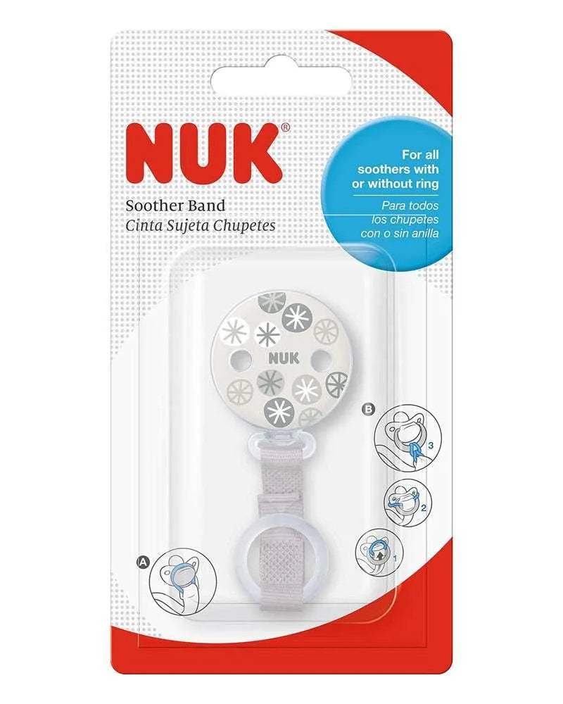 Attache Sucette Ruban NUK - Beige - NUK - Attache Sucette pour bébé Maroc -www.babyboss.ma