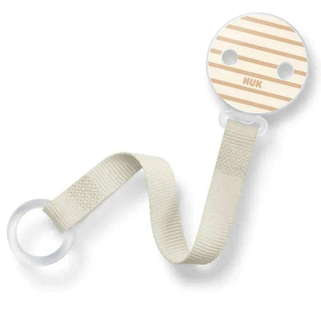 Attache Sucette Universelle Ruban NUK - Beige - NUK - Attache Sucette pour bébé Maroc -www.babyboss.ma