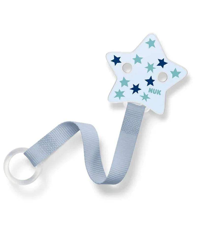 Attache Sucette Universelle Ruban NUK - Bleu - NUK - Attache Sucette pour bébé Maroc -www.babyboss.ma