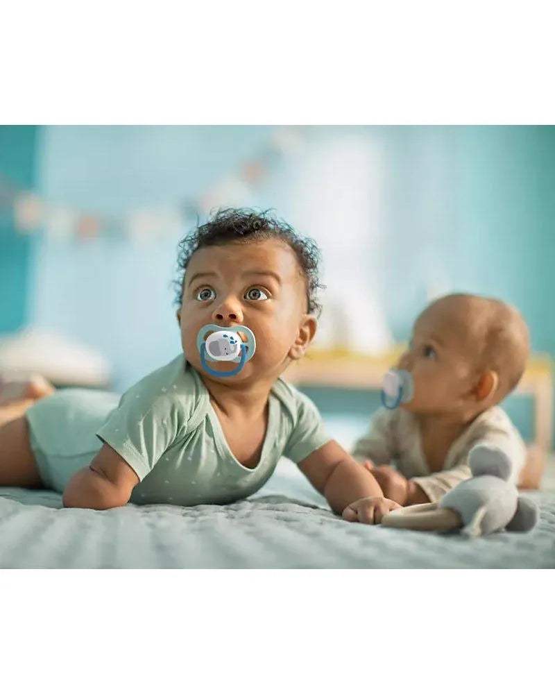 Avent Lot de 2 Sucettes Ultra Air Penguin & Éléphant 0-6m Garçon - Philips Avent - Sucettes pour bébé Maroc -www.babyboss.ma