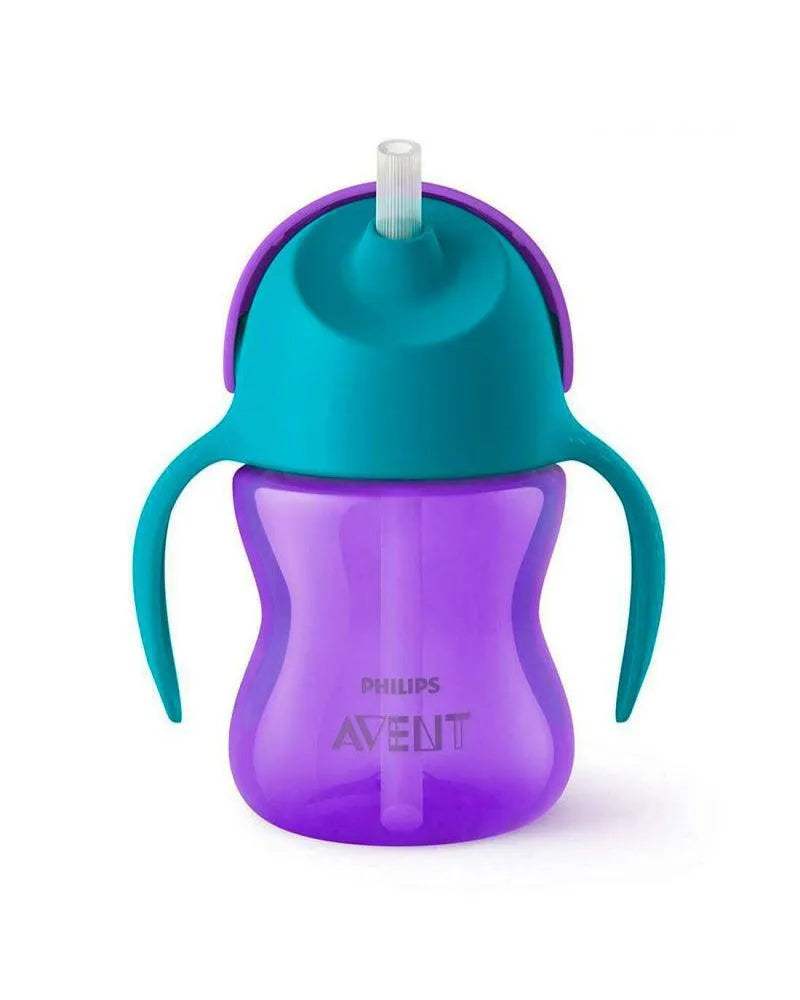 Avent Nouvelle tasse à paille +9m Fille - 200ml - Philips Avent - Gourdes pour bébé Maroc -www.babyboss.ma