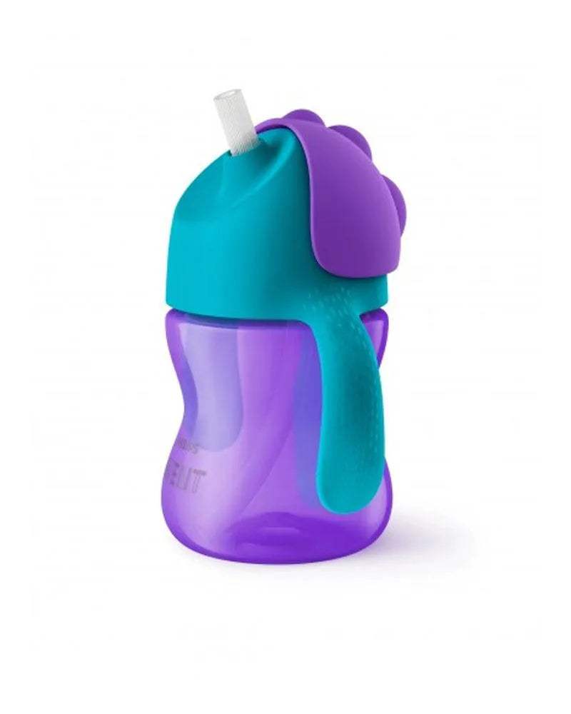 Avent Nouvelle tasse à paille +9m Fille - 200ml - Philips Avent - Gourdes pour bébé Maroc -www.babyboss.ma