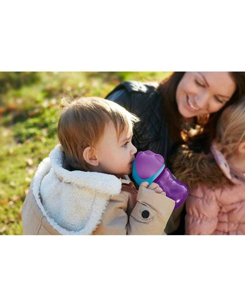 Avent Nouvelle tasse à paille +9m Fille - 200ml - Philips Avent - Gourdes pour bébé Maroc -www.babyboss.ma