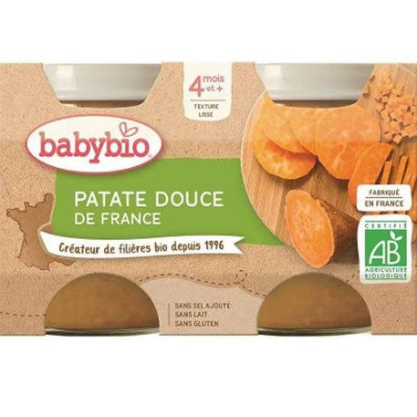 Babybio Pot Patate Douce 2x130g - Babybio - Alimentation pour bébé Maroc -www.babyboss.ma