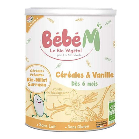 Bébé M Céréales & Vanilles 400g - dès 6mois - Bébé M - Céréales & Compotes pour bébé Maroc -www.babyboss.ma