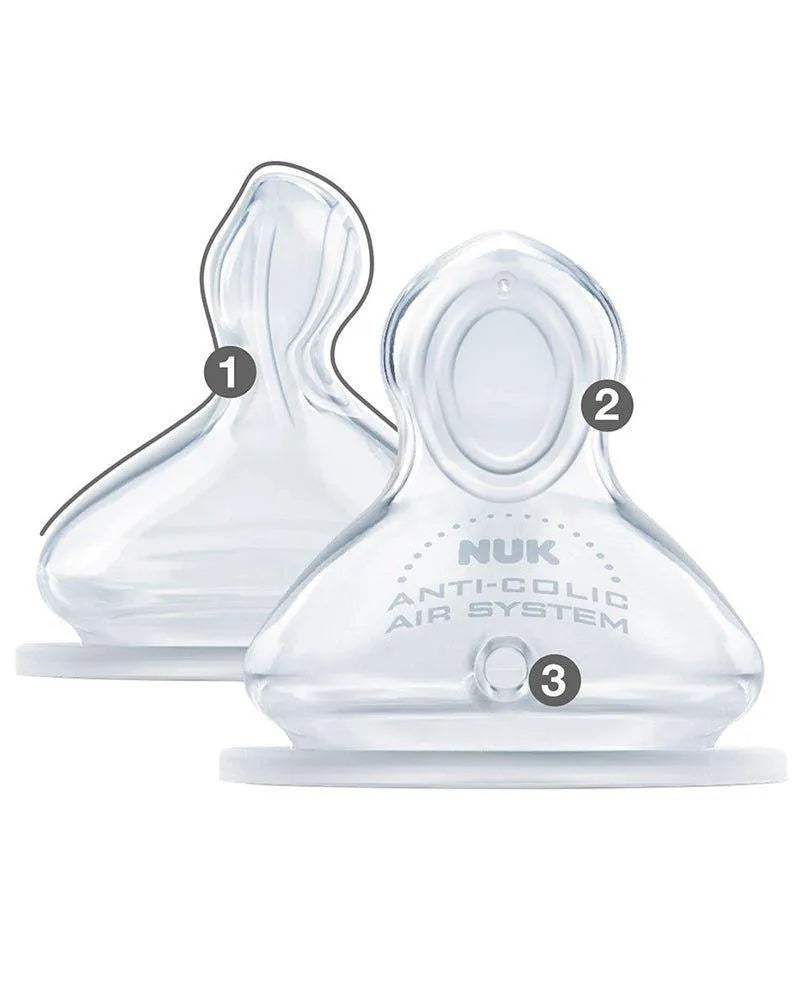 Biberon Classic Love NUK 6-18M - Bleu - NUK - Biberon pour bébé Maroc -www.babyboss.ma