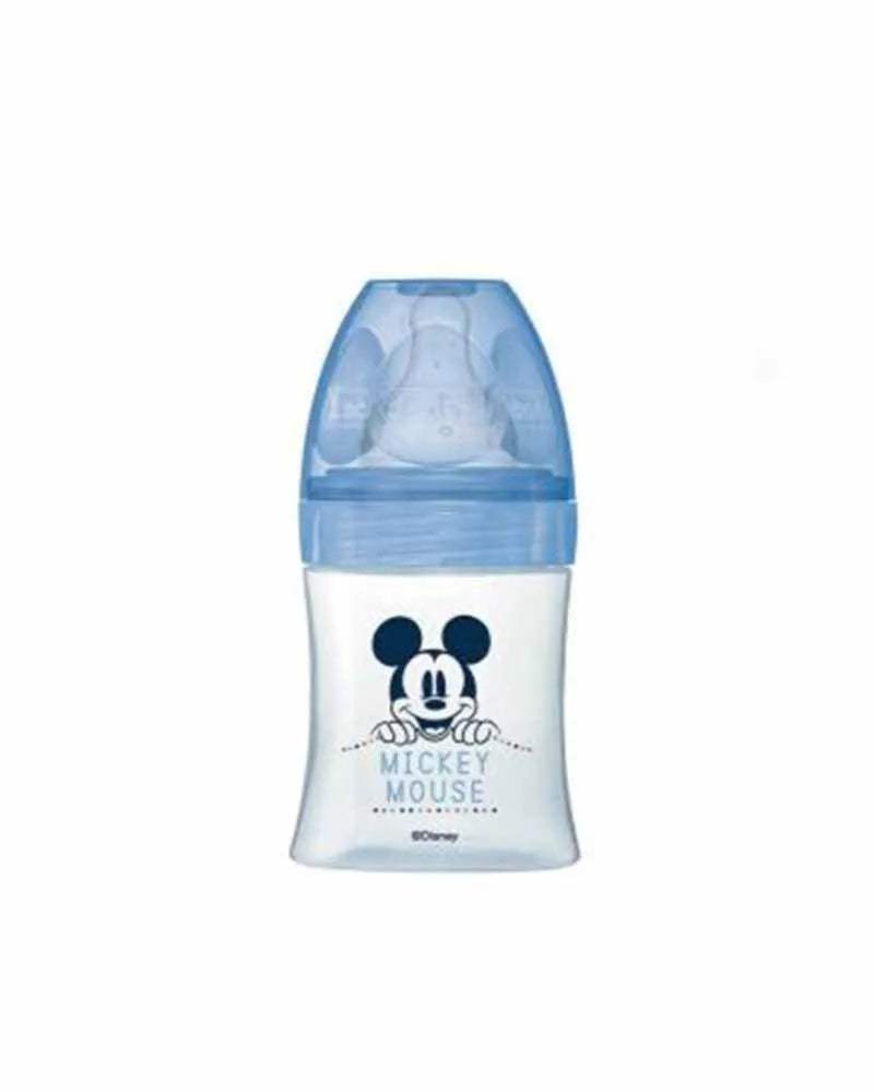 Biberon Dodie Anti-Colique Tétine Ronde 150ml (0-6m) - Mickey Bleu - Dodie - Biberon pour bébé Maroc -www.babyboss.ma
