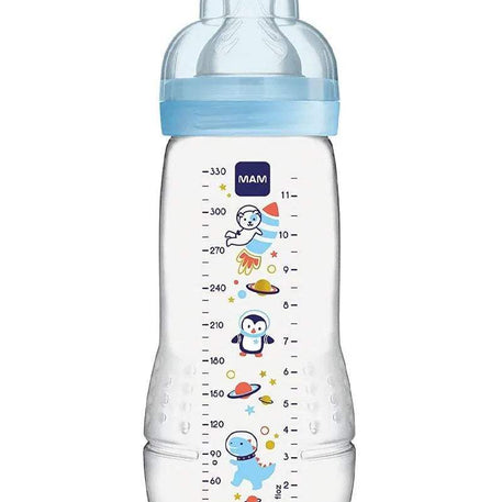 Biberon MAM Easy Active 330 ml - Bleu - MAM - Biberon pour bébé Maroc -www.babyboss.ma