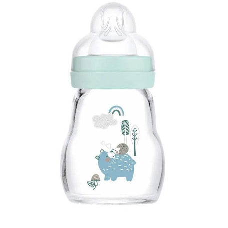 Biberon MAM en verre 170ml - Bleu - MAM - Biberon pour bébé Maroc -www.babyboss.ma