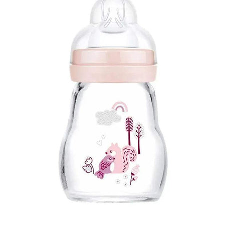 Biberon MAM en verre 170ml - Rose - MAM - Biberon pour bébé Maroc -www.babyboss.ma