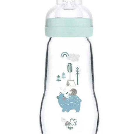 Biberon MAM en verre 260ml - Bleu - MAM - Biberon pour bébé Maroc -www.babyboss.ma