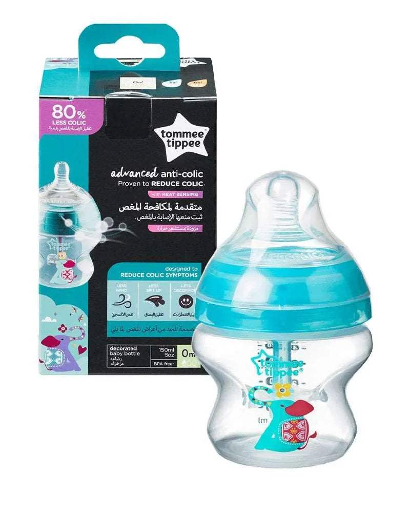 Biberon Tippee anti-colique avancé avec tétine à débit lent - 150ml - Tommee Tippee - Biberon pour bébé Maroc -www.babyboss.ma