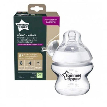 Biberon Tommee Tippee Closer to Nature 0m+ - 150ml - Tommee Tippee - Biberon pour bébé Maroc -www.babyboss.ma