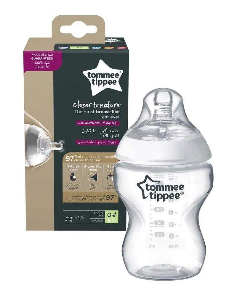Biberon Tommee Tippee Closer to Nature 0m+ - 260ml - Tommee Tippee - Biberon pour bébé Maroc -www.babyboss.ma