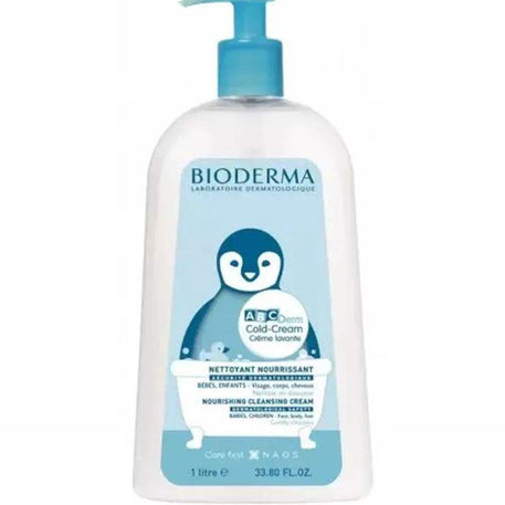 Bioderma ABCDerm Cold Cream Lavante - 1L - Bioderma ABCDerm - Hygiène et Soin pour bébé Maroc -www.babyboss.ma