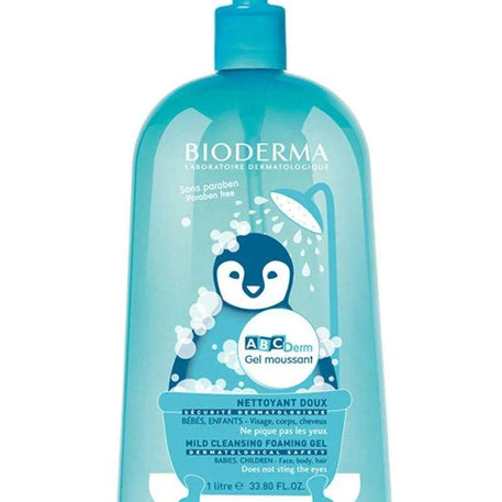 Bioderma ABCDerm Gel Moussant Nettoyant Doux 1L - Bioderma ABCDerm - Hygiène et Soin pour bébé Maroc -www.babyboss.ma