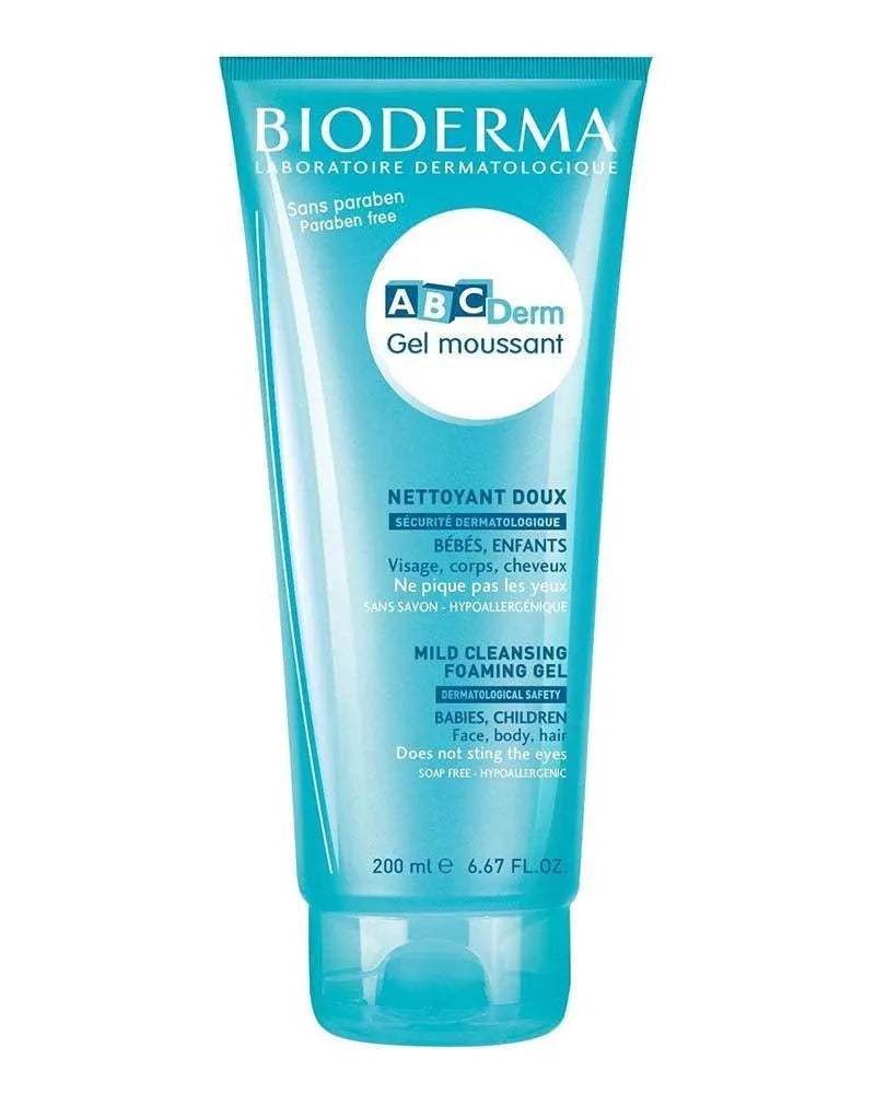 Bioderma ABCDerm Gel Moussant Nettoyant Doux - 200ml - Bioderma ABCDerm - Hygiène et Soin pour bébé Maroc -www.babyboss.ma