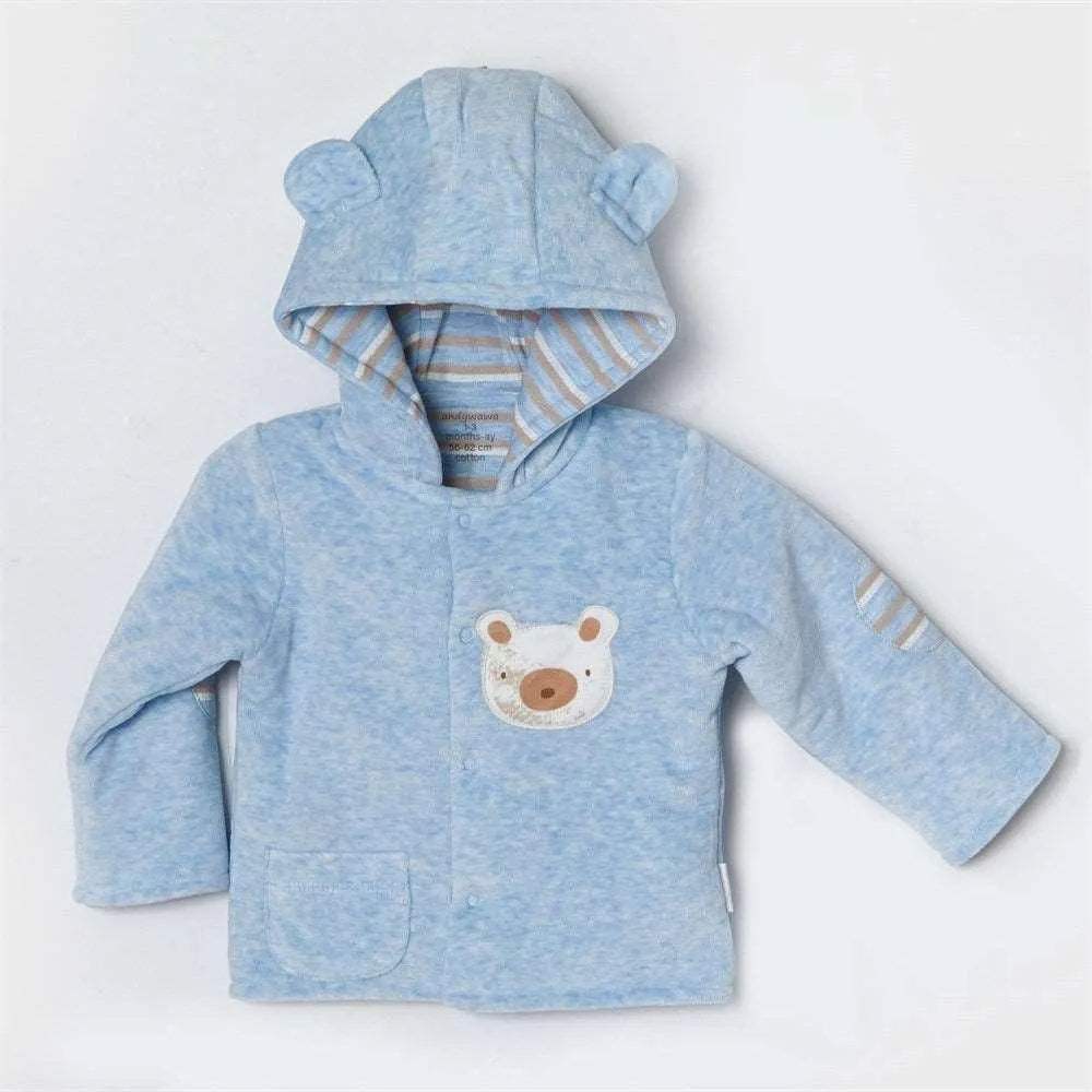 Blue velvet winter coats - Andywawa - pour bébé Maroc -www.babyboss.ma