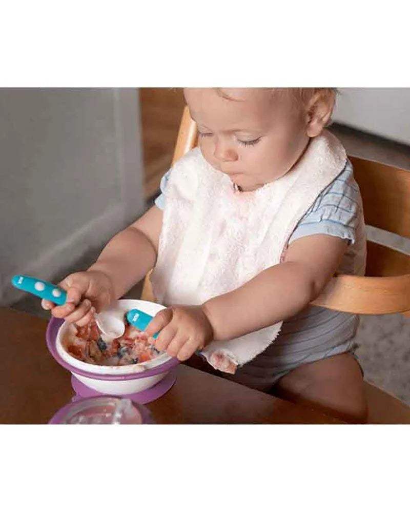 Bol d'Apprentissage avec couvercle NUK - Violet - NUK - Bols pour bébé Maroc -www.babyboss.ma