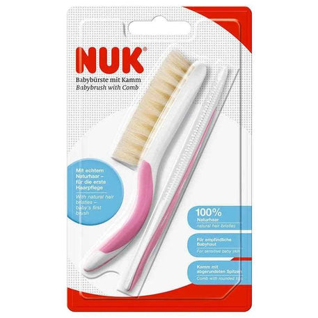 Brosse et Peigne Bébé Extra Souple NUK - Rose - NUK - Hygiène et Soin pour bébé Maroc -www.babyboss.ma