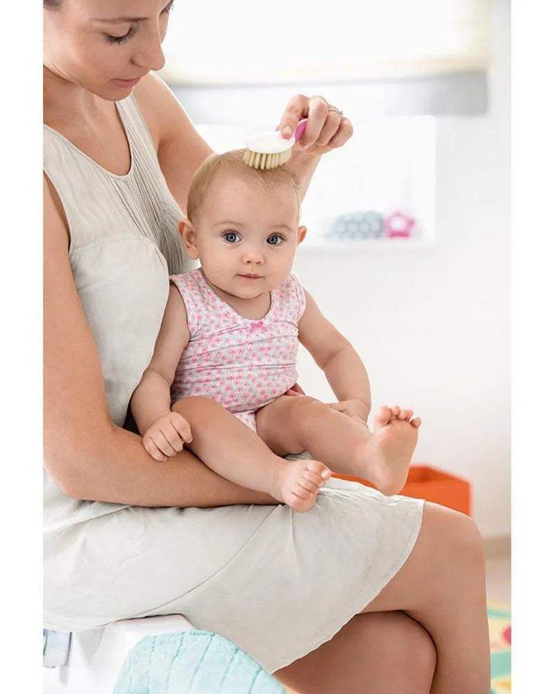 brosse-et-peigne-bebe-extra-souple-nuk-rose-babyboss-ma-nuk-pour-bebe-maroc-2 - Babyboss.ma -bebe-maroc