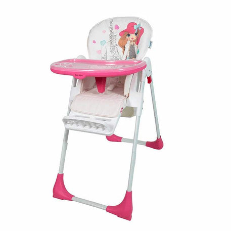 Chaise haute BHC-04 rose – MON BEBE - mon bebe - Chaise Haute pour bébé Maroc -www.babyboss.ma