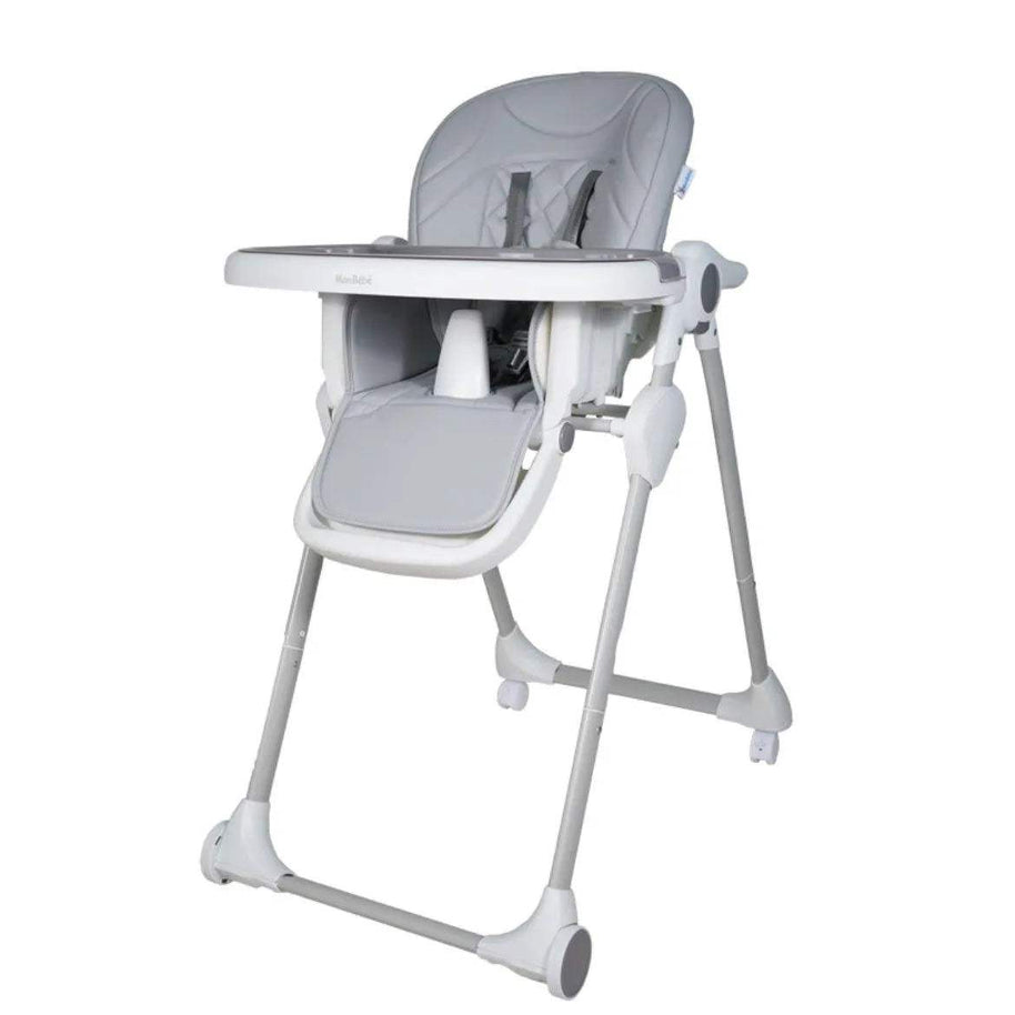 CHAISE HAUTE ÉVOLUTIVE GRIS CLAIR – MON BÉBÉ - mon bebe - pour bébé Maroc -www.babyboss.ma