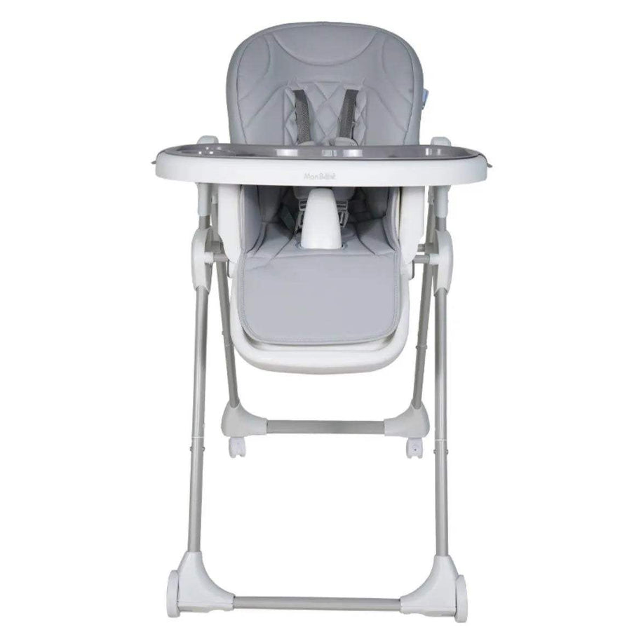 CHAISE HAUTE ÉVOLUTIVE GRIS CLAIR – MON BÉBÉ - mon bebe - pour bébé Maroc -www.babyboss.ma
