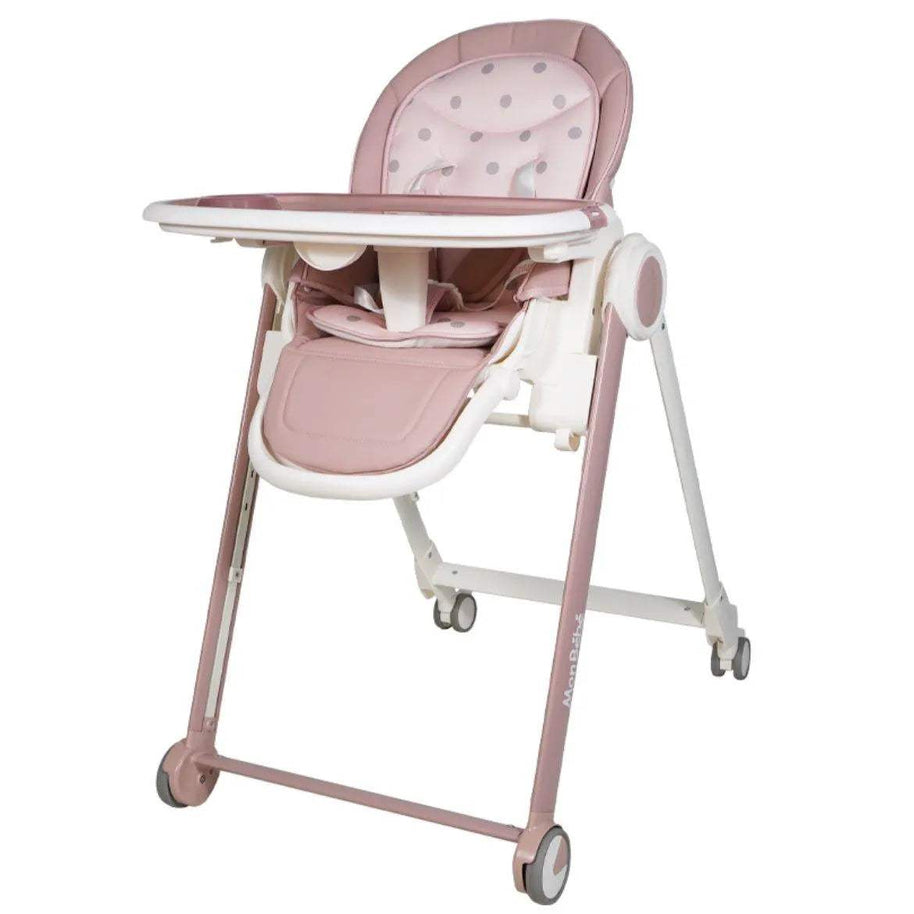 CHAISE HAUTE ÉVOLUTIVE ROSE – MON BÉBÉ - mon bebe - pour bébé Maroc -www.babyboss.ma