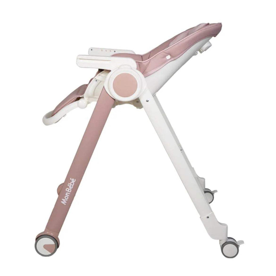 CHAISE HAUTE ÉVOLUTIVE ROSE – MON BÉBÉ - mon bebe - pour bébé Maroc -www.babyboss.ma