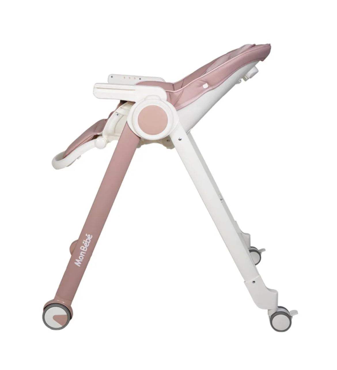 CHAISE HAUTE ÉVOLUTIVE ROSE – MON BÉBÉ - mon bebe - pour bébé Maroc -www.babyboss.ma